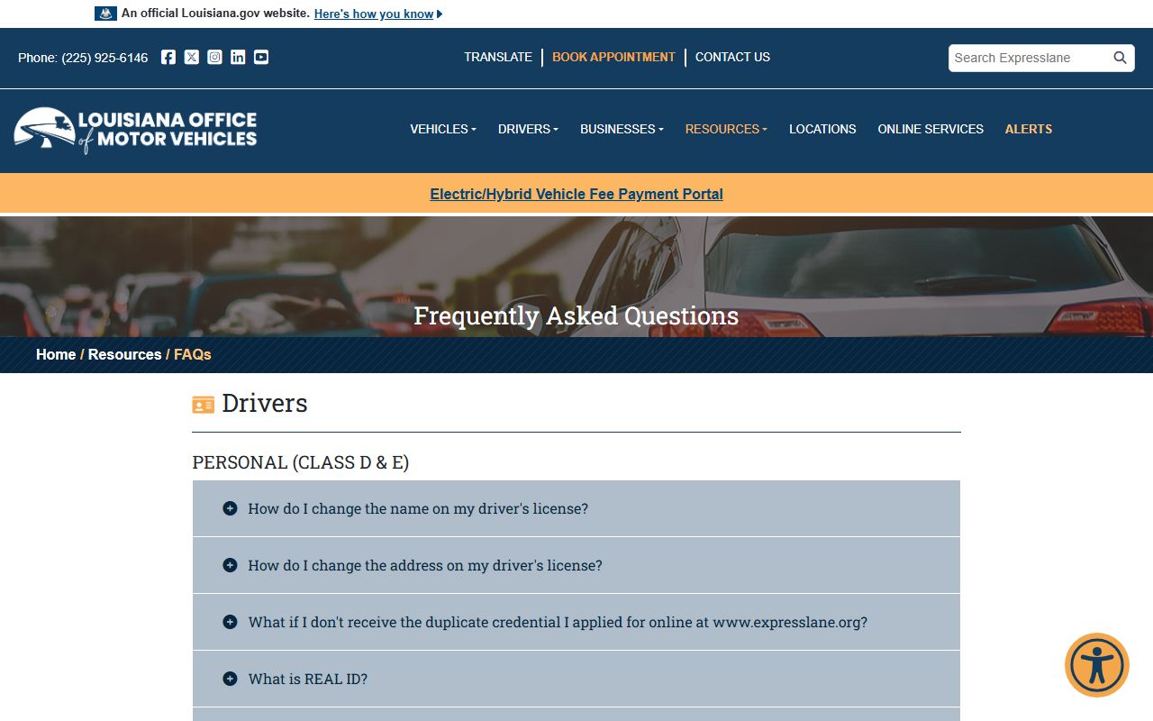St. Charles Parish traffic court records OMV FAQ official driving record fields